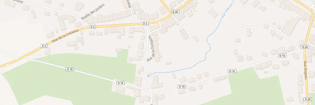 Plan du 5178 Rue de la Fontaine à Thin-le-Moutier