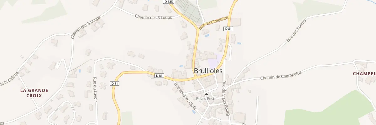 Plan du 5290 Le Bourg à Brullioles