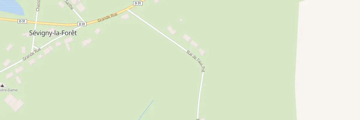Plan du 8 Rue de Faux Pre à Sévigny-la-Forêt