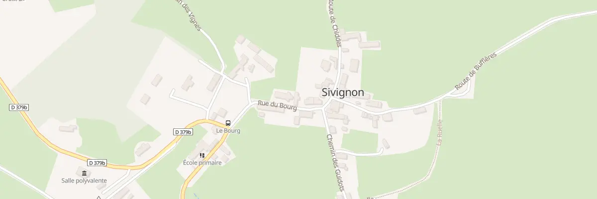 Plan du 249 Rue du Bourg à Sivignon