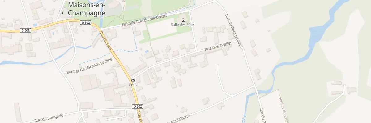 Plan du 14 Rue des Ruelles à Maisons-en-Champagne