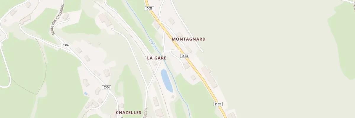 Plan du 5022 La Gare à Claveisolles
