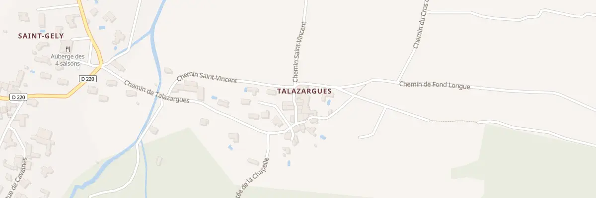 Plan du 5077 Che de Talazargues à Cornillon