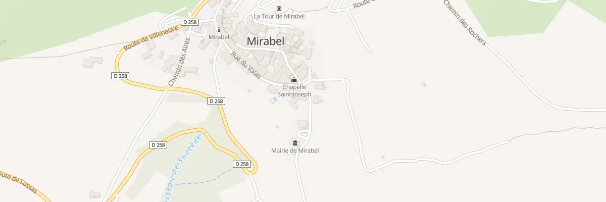 Plan du 5157 Les Cheyrouses à Mirabel