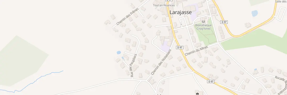 Plan du 90 Rue des Peupliers à Larajasse