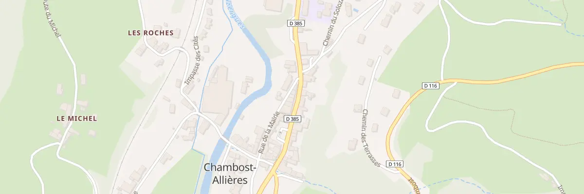 Plan du 2161 Rte de l’Azergues à Chambost-Allières
