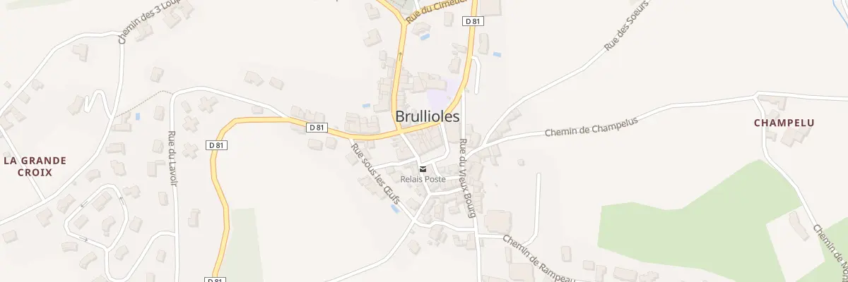 Plan du 5039 Le Bourg à Brullioles