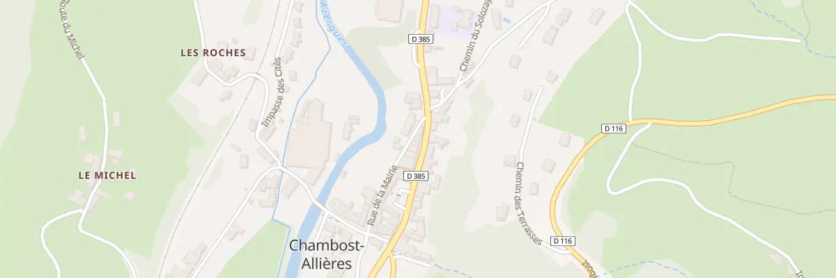Plan du 2165 Rte de l’Azergues à Chambost-Allières