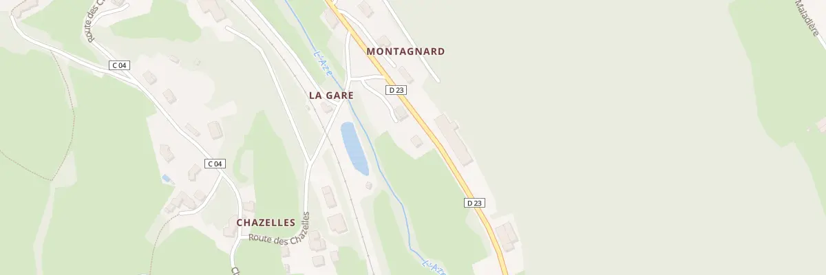 Plan du 5021 La Gare à Claveisolles
