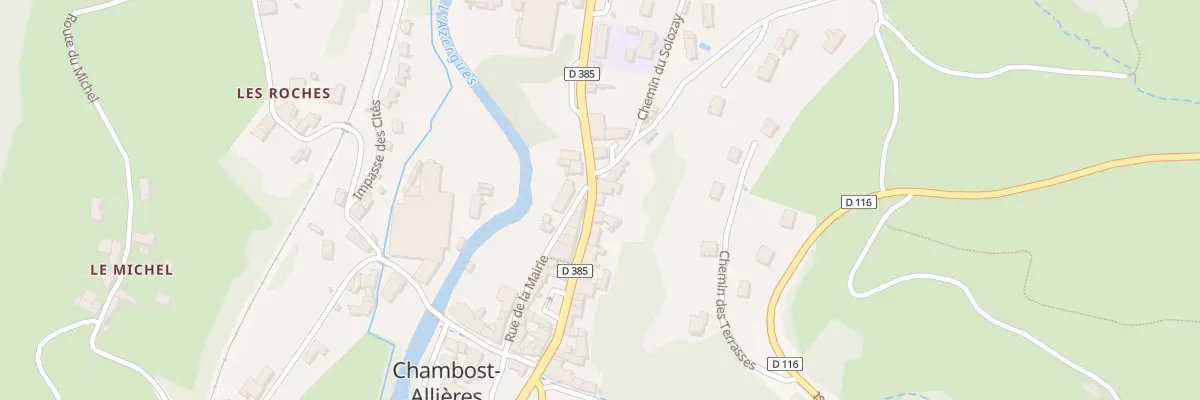 Plan du 2190 Rte de l’Azergues à Chambost-Allières