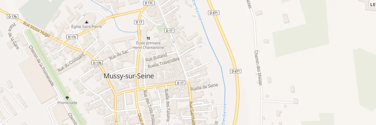 Plan du 73 Rue Gambetta à Mussy-sur-Seine