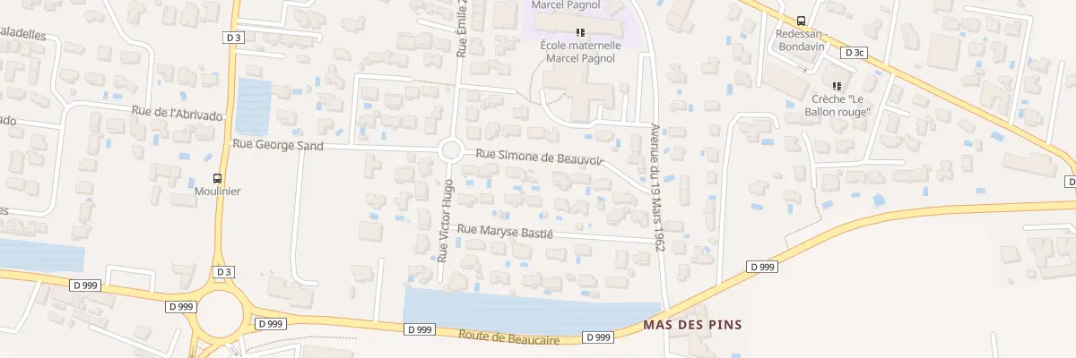 Plan du 8 Rue Simone de Beauvoir à Redessan