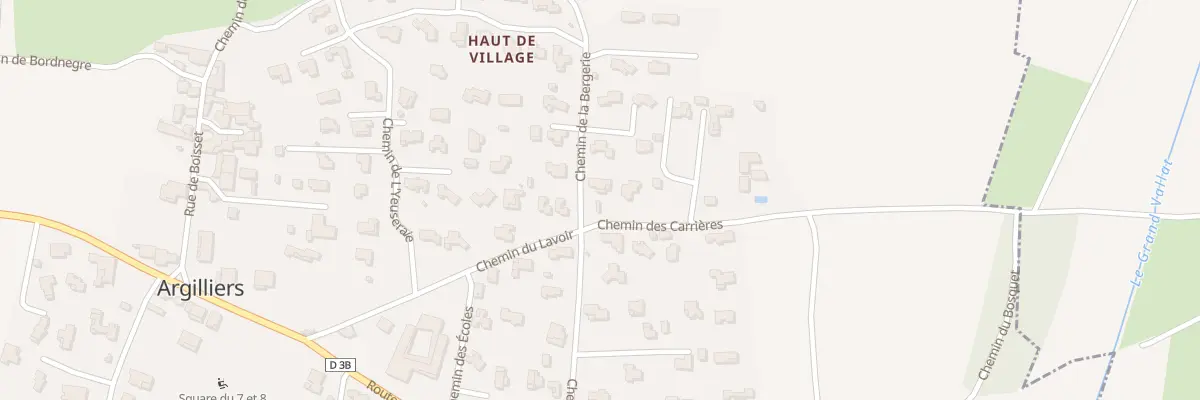 Plan du 1 Che des Carrières à Argilliers