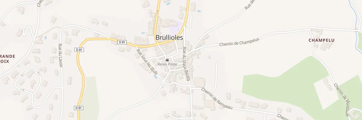 Plan du 5 Pl de l’Eglise à Brullioles