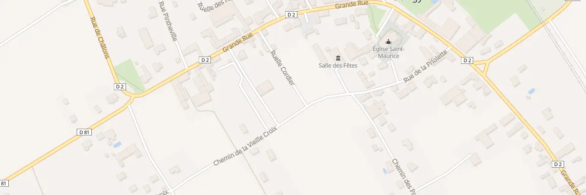 Plan du 22 Che de la Vieille Croix à Songy