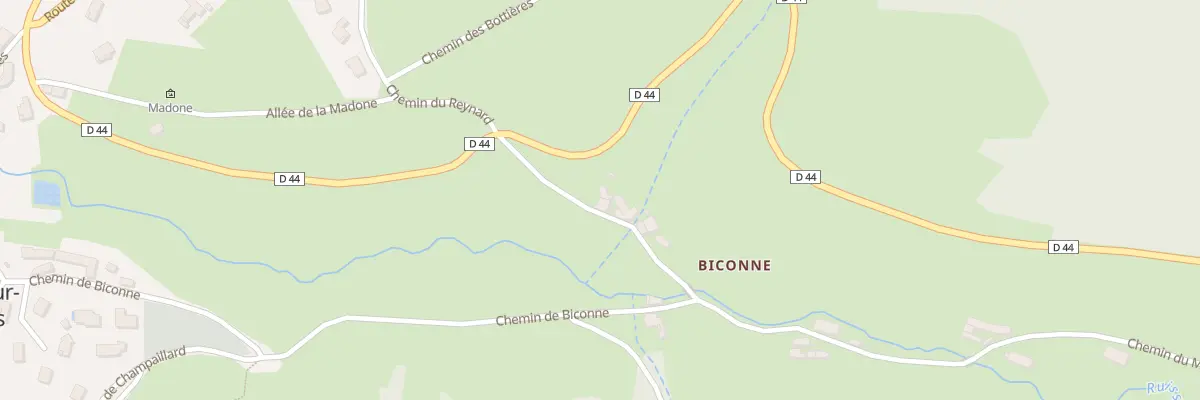 Plan du 724 Che de Biconne à Lamure-sur-Azergues