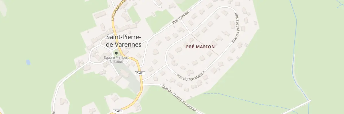 Plan du 34 Rue du Pre Marion à Saint-Pierre-de-Varennes