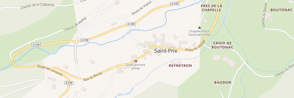 Plan du 385 Rue du Bourg à Saint-Prix