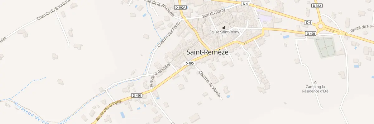 Plan du 1 Rue du Petit Pont à Saint-Remèze