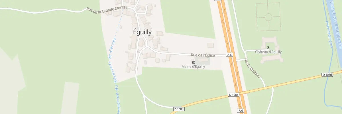 Plan du 8 Rue de l’Eglise à Éguilly
