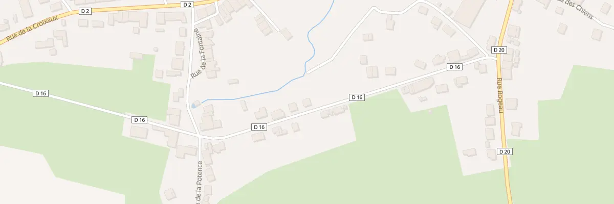 Plan du 5304 Rue du Calvaire à Thin-le-Moutier