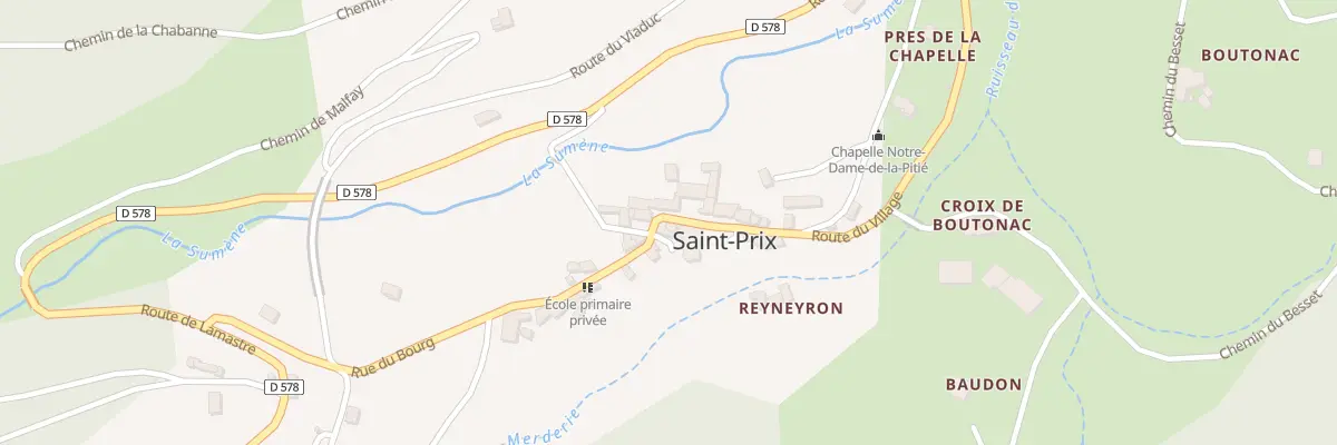 Plan du 591 Rte du Village à Saint-Prix