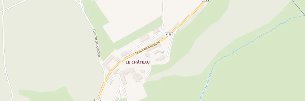 Plan du 1110 Rte de Monsols à Chénelette