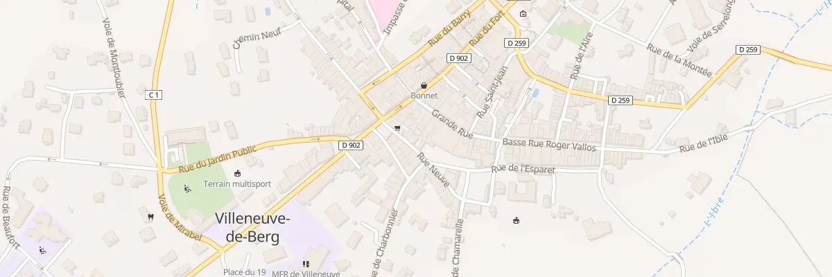 Plan du 17 Rue Neuve à Villeneuve-de-Berg