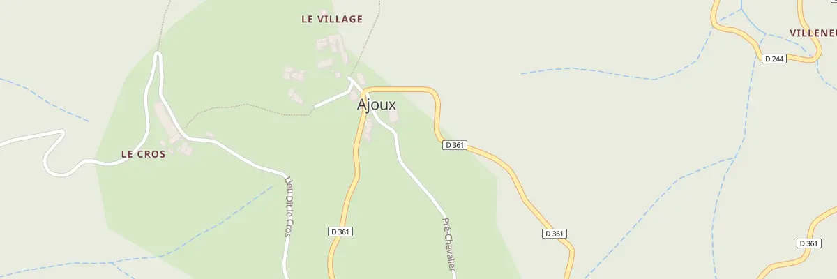 Plan du 4 Le Rocher à Ajoux