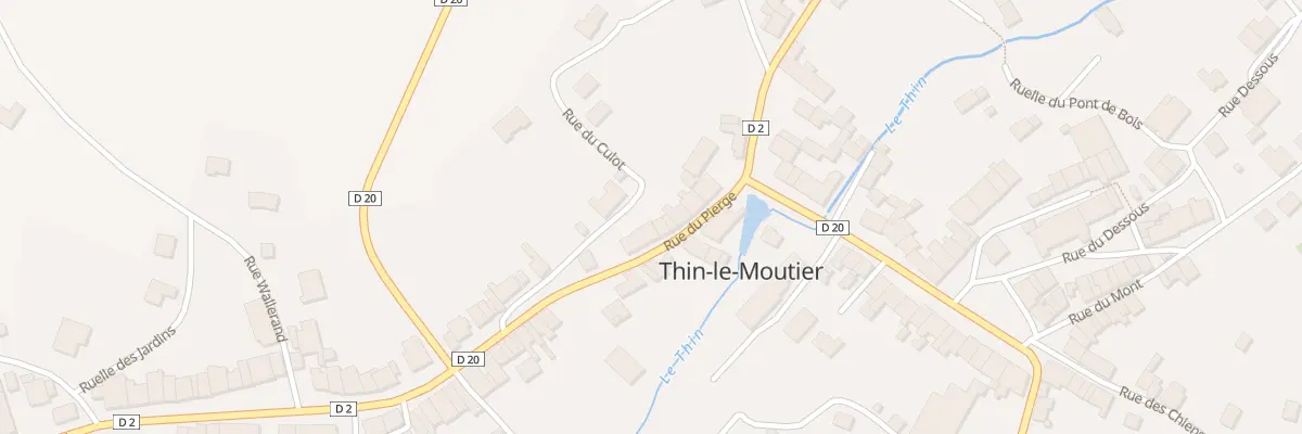 Plan du 5128 Rue du Pierge à Thin-le-Moutier