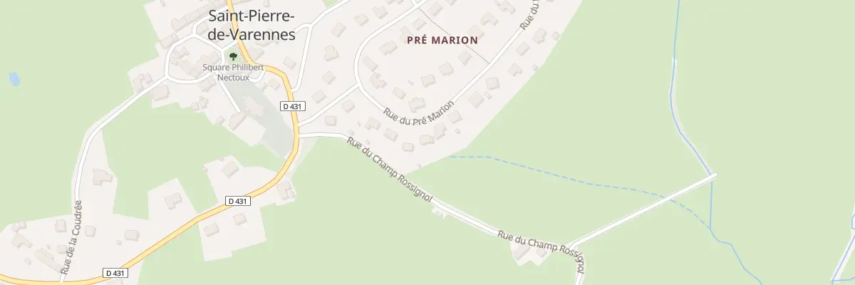 Plan du 27 Rue du Pre Marion à Saint-Pierre-de-Varennes
