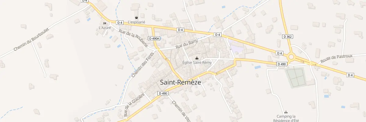 Plan du 3 Pl de l’Eglise à Saint-Remèze