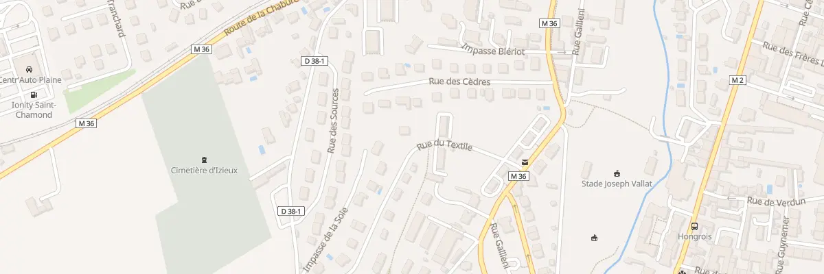 Plan du 2A Rue du textile à Saint-Chamond