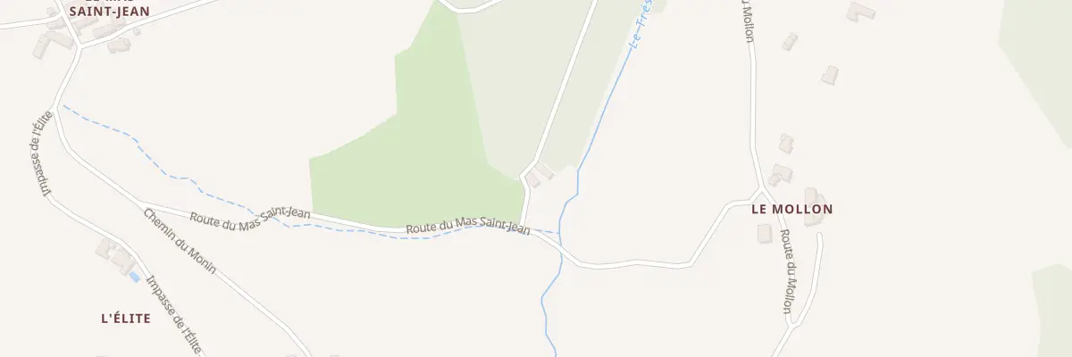 Plan du 1855 Rte du Mas Saint-jean à Ancy
