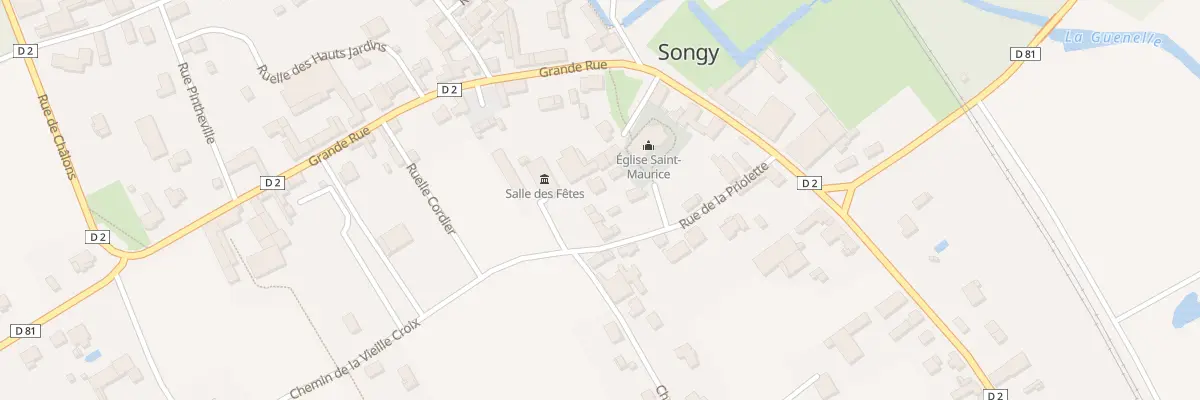 Plan du 8 Rue de la Priolette à Songy