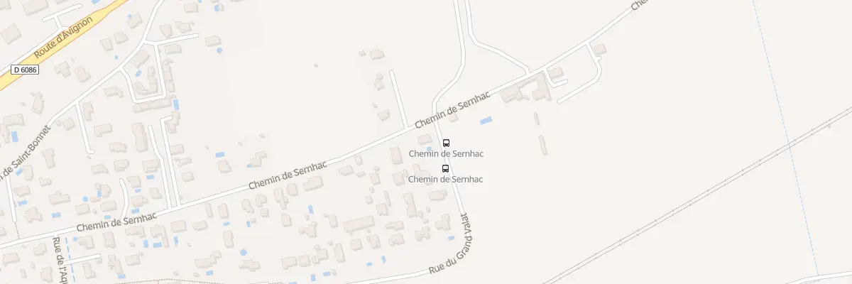Plan du 840 Che de Sernhac à Bezouce
