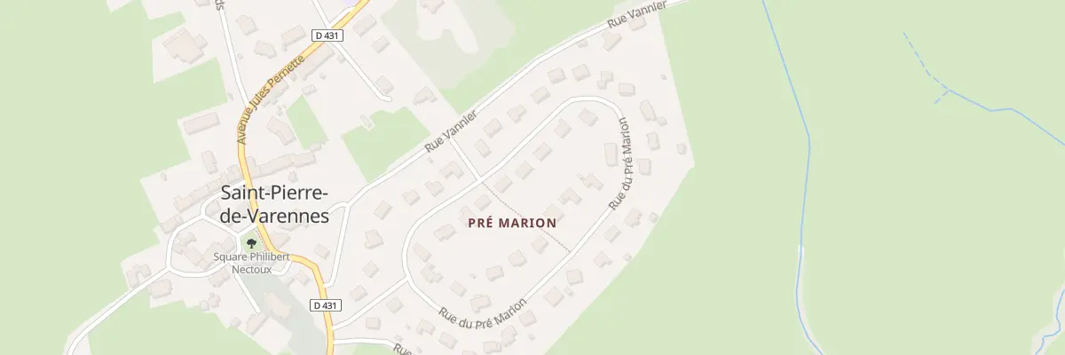 Plan du 39 Rue du Pre Marion à Saint-Pierre-de-Varennes