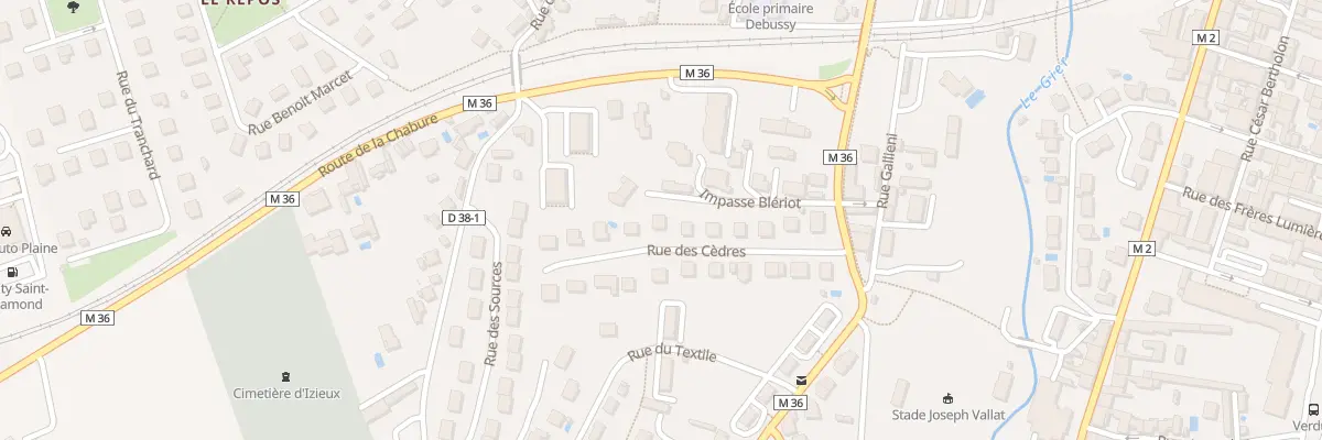 Plan du 14 Rue des cèdres à Saint-Chamond