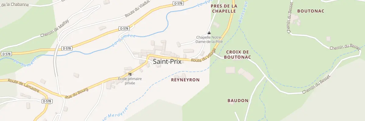 Plan du 515 Rte du Village à Saint-Prix