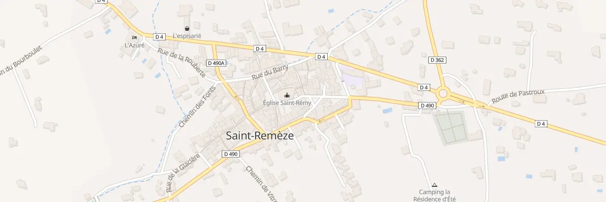 Plan du Village à Saint-Remèze