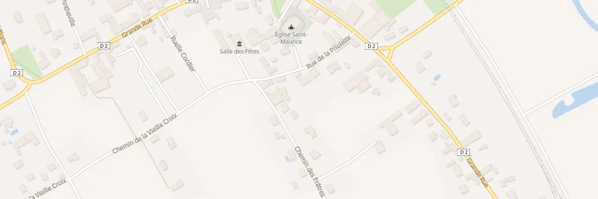 Plan du 1 Che des Prêtres à Songy