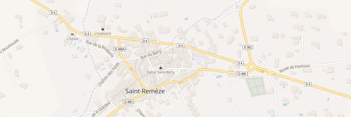 Plan du 6 Rue Salabourdoux à Saint-Remèze