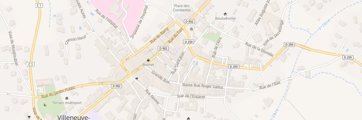 Plan du 70 Rue Saint Jean à Villeneuve-de-Berg