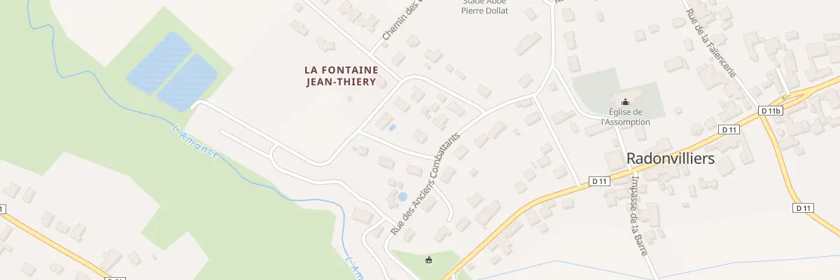 Plan du 9 Rue de la Fraternelle à Radonvilliers