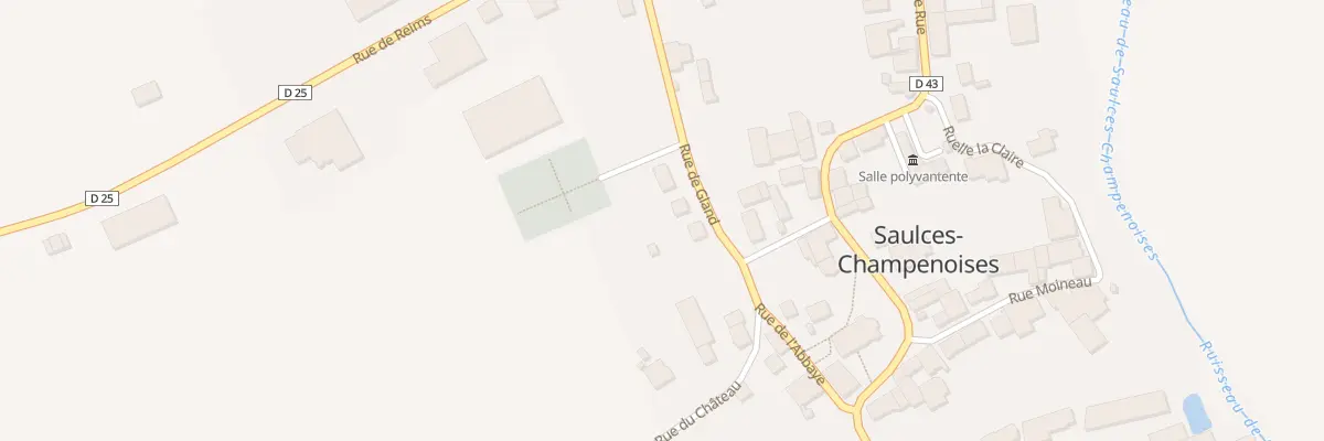 Plan du 3 Rue de Gland à Saulces-Champenoises