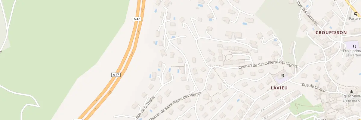 Plan du 28 Rue de lanzau à Saint-Chamond