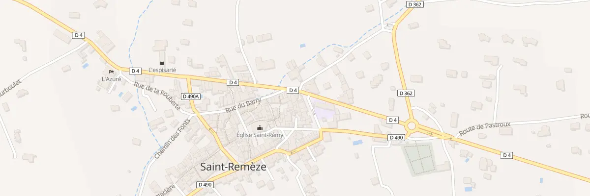 Plan du 235 Rte de Vallon à Saint-Remèze