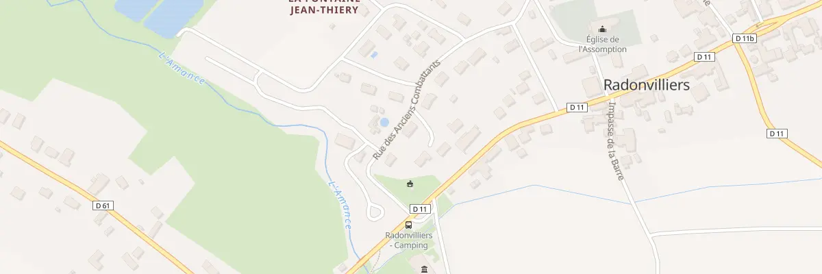 Plan du 9 Rue des Anciens Combattants à Radonvilliers