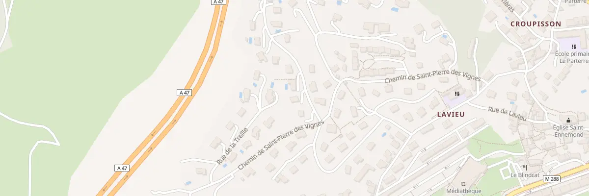 Plan du 24 Rue de lanzau à Saint-Chamond