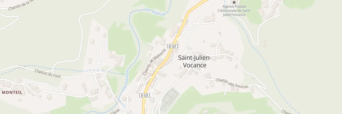 Plan du 5126B Malescos à Saint-Julien-Vocance